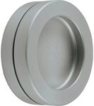 KWS Schiebet&uuml;rmuschelpaar selbstklebend, &Oslash; 65mm, Aluminium Edelstahl Effekt