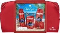 Old Spice Geschenkset Kulturtasche Captain (Spray, Stick, SG) Set aus Deo und