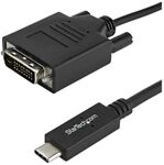 StarTech.com 3.3 ft / 1 m USB-C to DVI Cable - USB Type-C Video Adapter Cable -...