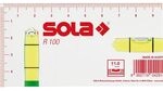 SOLA Klein-Wasserwaage R100 Abmessung 100 x 50 x 15 mm