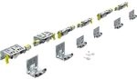 HETTICH TopLine XL Schiebet&uuml;rbeschlag-Set 1350 x 3000, 3-t&uuml;rig 18-30 mm