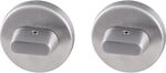 MARCHESI WC-Rosette beiseitig mit Drehknopf, Edelstahl matt