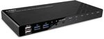 Lindy KVM Switch HDMI 4K60, USB 3.0 & Audio, 4 Port