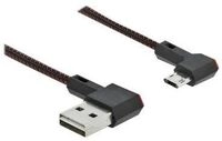 Delock Easy - USB-Kabel - USB (M) links/rechts abgewinkelt, umkehrbar zu Micro-USB