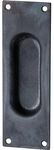 Halc&ouml; Schiebet&uuml;rmuschel 40 x 120 mm gerade, Schwarzstahl