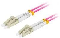 Lanberg Fiber Patchk. MM LC/UPC-LC/UPC DUPLEX OM4 50/125 - Multimode-Faser - 3 m