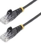 StarTech.com Black Slim Cat6 Ethernet Cable - Kabel - Netzwerk