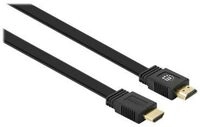 Manhattan HDMI Cable with Ethernet (Flat), 4K@60Hz (Premium High Speed)