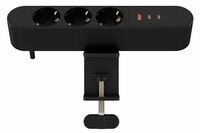 MicroConnect Multi Desktop Power Socket 3 Ways Schuko 1 x USB-A 2 -...