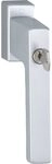 HOPPE Fenstergriff TOULON Sperrzylinder TBT, VK 7x43 mm , silber eloxiert