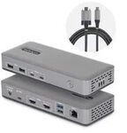 StarTech.com USB-C Dock 2x HDMI 4K60 1GbE 100W PD