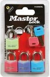MASTER LOCK Vorhangschloss Vinyl bunt mit Schl&uuml;ssel, Br. 20 mm, gleichsp. SB-4