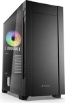 Sharkoon S25-W2 ARGB schwarz Tempered Glass Modell 2026 - Geh&auml;use - ATX