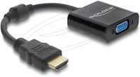 Delock Adapter HDMI Stecker zu VGA Buchse schwarz - Adapter