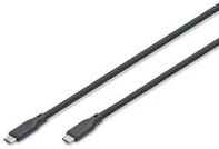 DIGITUS USB Silikon Kabel, USB4 Version 2.0, USB 80Gbps, 1m, schwarz