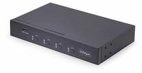 StarTech.com 4-Port KM Switch with Mouse Roaming, USB Switch for Keyboard/Mouse,