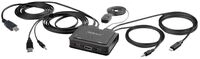 StarTech.com 2-Port Hybrid USB-C HDMI Cable KVM Switch, 4K 60Hz, Compact KVM with