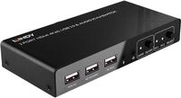 Lindy KVM-/Audio-/USB-Switch - HDMI 4K60, USB 2.0