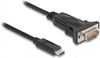 Delock Adapter USB Type-C zu 1 x Seriell RS-232 D-Sub 9 Pin Stecker mit Schrauben