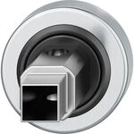 FSB Fenstergriff Adapter-Rosette rund, Edelstahl matt