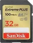 SANDISK SDSDXWT-032G-GNCI2, SanDisk Extreme PLUS 32GB SDHC Memory - High Capacity SD