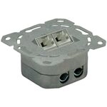 VALUE Cat.6A (Class EA) Dose, 2x STP, Unterputz, senkrecht, weiss