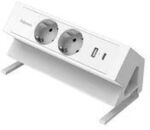 Fellowes 100137183 Drinnen Typ F Wei&szlig; 2 Ac-Ausg&auml;nge 230 V