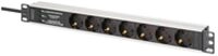 DIGITUS 1U Alu PDU Rackmount. 6x Safety outlet 1x outlet