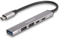 Delock Hub - 1 x USB-C (Power Delivery) + 1