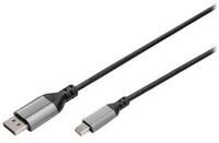 DIGITUS DP Adapterkabel 1.4 2m mini DP->DP 8K@60Hz schwarz - Kabel