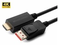 MicroConnect Adapterkabel - DisplayPort m&auml;nnlich eingerastet zu HDMI m&auml;nnlich...