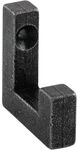 Halc&ouml; Mantelhaken Ischgl B 10 mm, H 40 mm,Eisen verzinkt schwarz passiviert