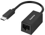 Hama Netzwerk-Adapter, USB-C-Stecker - LAN/Ethernet-Buchse, Gigabit Ethernet