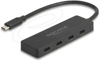 Delock USB 10 Gbps Type-C Hub mit 4 x Buchse schwarz