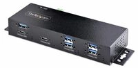 StarTech.com 7-Port Industrial USB Hub 10Gbps Hub, Metal, Mountable, TAA