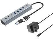 Conceptronic HUBBIES20GP USB 3.0 Hub with Power Adapter