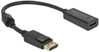 Delock Videoadapter - DisplayPort m&auml;nnlich eingerastet zu HDMI weiblich