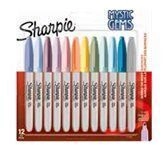 Sharpie Permanentmarker Rundspitze F 0.9mm Edelsteinfar.12er Blister