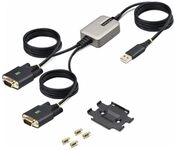 StarTech.com 4m 2-Port USB auf Seriell Adapter, RS232 COM-Retention, FTDI - Kabel USB