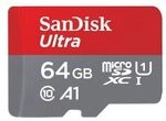 SanDisk microSDXC Ultra 64GB (140MB/s A1 Cl. 10 UHS-I) + Adapter "Tablet"