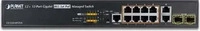 PLANET GS-5220-8P2T2S, Planet GS-5220-8P2T2S - Switch - managed - 8 x...