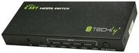 Techly 5 IN 1 OUT HDMI Switch with Remote Control, 4Kx2K, 3D