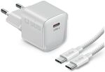 SBS GaN Netzlader, 1x USB-C PD, 30W, inkl. 1,5m USB-C-Kabel