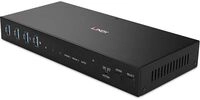 Lindy KVM-/Audio-/USB-Switch - dual head, HDMI 4K60, USB 3.0