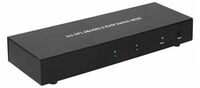 MicroConnect 2x1 DP&USB KVM Switch - KVM-/Audio-/USB-Switch
