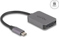 DELOCK 91009, Delock USB Type-C Card im Alu um Geh&auml;use f&uuml;r SD oder Micro -