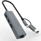 INCA Adapter IUTP-03TX Ethernet> USB und Typ-C 1000Mbit/s - Adapter - Digital/Daten
