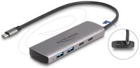 Delock Hub - 10 Gbps, with USB Type-C connector and additional power port
