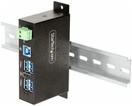 StarTech.com 4-Port Managed USB Hub with 4x USB-A, Heavy Duty with Metal Industrial