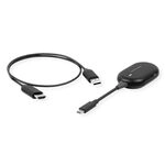 ROLINE Drahtloses P2P-Anzeige-Dongle-Set, Tx+Rx, Wireless USB-C zu HDMI, 1080p,...